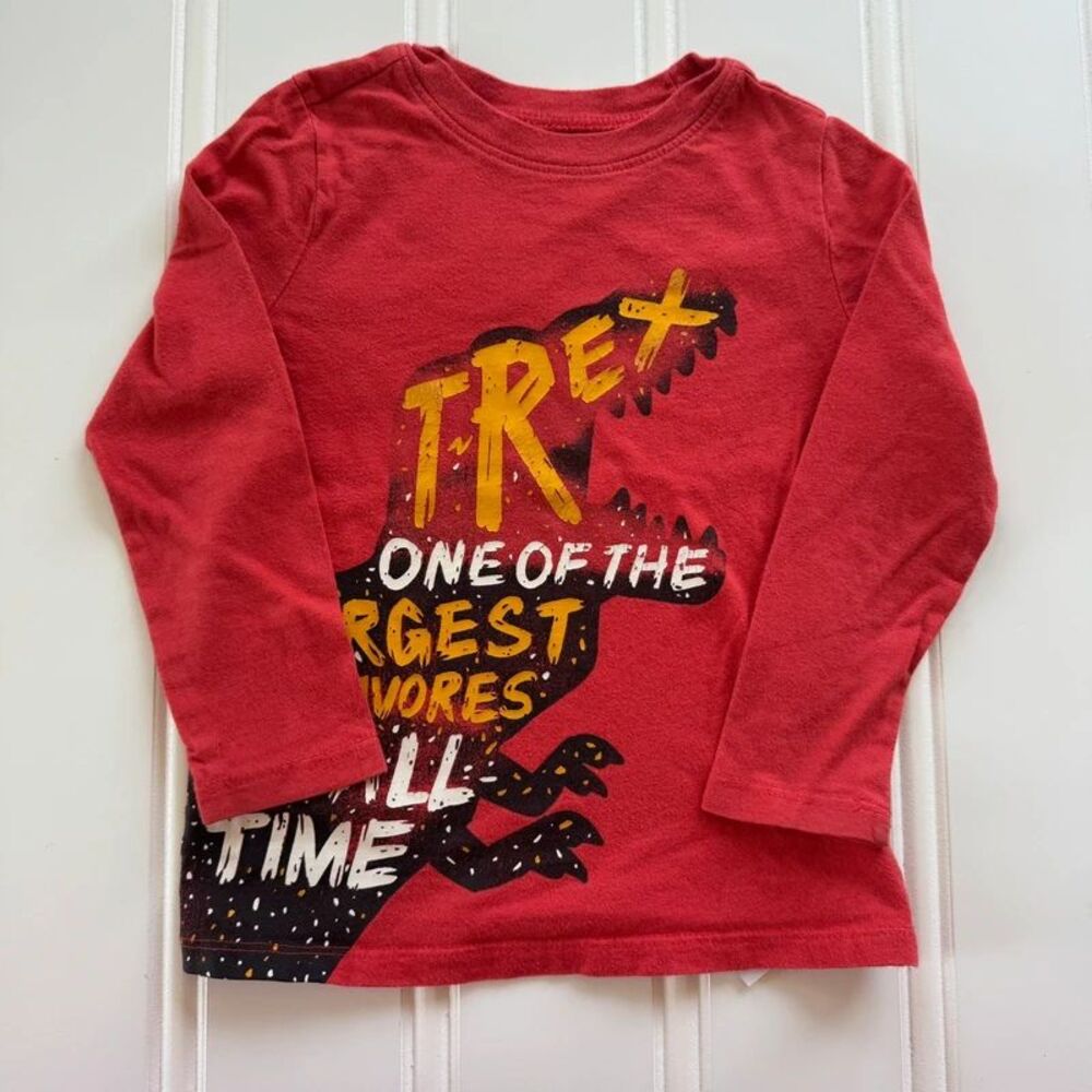 4/$10 - Old Navy Toddler Boy Dinosaur Cotton Long Sleeve Shirt | 3T